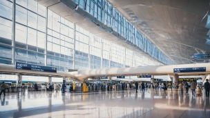 ガラス張りの空港のイメージ / CG / 旅行のフリー素材・写真・画像